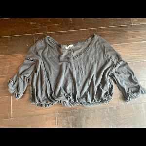Free People Cropped Sweatshirt S